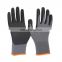 Comfortable black glove nitrile with coating sandy finish