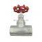 hugh quality stainless steel 304 316 cf8m pull handle manual female thread bps straight stop globe valve