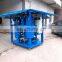 Easy movable hydraulic oil filtration machine flushing fraction impurities/ portable oil purifier