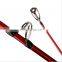 Amazon 1.8m 2.1m 2.4m Portable 3 Sections Carbon Red Spinning Boat Fishing Rod