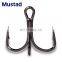 Mustad hot selling saltwater ocean bass fishing hook carbon steel slow jigging hook