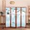 4 Panel wood room divider screen
