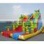 Colorful jungle theme children bouncy land slide giant inflatable slide