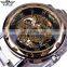 Winner Watch Top Luxury Mens Watch Fashion Skeleton Dial Automatic Mechanical Clock Stainless Steel Brand Watches Men Wrist