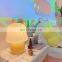 French Cream Mushroom Table Lamp Medieval Handmade Glass Bedroom Bedside Decoration LED Table Lamp