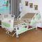 ABS Panel Hot Sale Three Function Four Sections Medical Hospital Bed with Fold Crank
