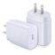 Top Sale UK Mobile Phone Wall Type C Fast Charger Cable Adapter 25W PD Charger For Samsung Charges