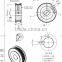 Custom made diffrent sizes FOB price timing pulley