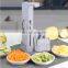 Multifunctional Manual Vegetable Meat Chopper Foldable With 4 Slicers And Container