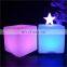 High Quality led outdoor light cube colorful cube stool Seat