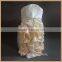 C001N small MOQ and good quality light green ruffled party chair cover