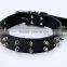 Wholesale nail bullet pet collars double row dog collar