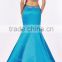 2016 high quality new design of hand made two pieces beaded sleeveless sexy prom dress