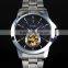 2016 Brand New High-quality High-end Luxury Men Watch Skeleton Mechanical Classical Automatic Black Dial Wristwatch WM432