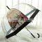 Fashion pvc transparent sex beautiful girl picture umbrella
