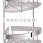 Stainless steel bathroom corner basket / bathroom shower basket / shower wire shelf