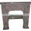 hand carving chic shabby and chic wooden fireplace