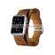 ICARER with two bukle Genuine Leather Watch Band For 42mm Apple Watch Bracelet 3 Wear Method with Metal connector MT-4888