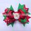 Baby Girl Hair Bow Large Layered Boutique Spike Christmas Hair Bows Hairpin Clip in Red Green Party Hair Accessory CB-3389