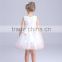 floral embroidered children girl dress butterfly knot princess baby girl dress OEM service