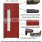 Guangzhou new modern style glass panel wood door for hous design