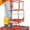 Hydraulic One Man Lift/electric Lift Work Platform/single Mast Aluminum Alloy Lift