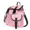 vintage Print Canvas Satchel School Backpack Travel Bag Bookbag Rucksack