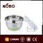 stainless steel salad bowl with silicon bottom