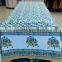 100 % cotton Multi color Jaipur handblock printed table covers with napkins 6 seater 8 seater 12 seater