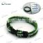 titanium ion nylon bracelet red and white magnetic balance bracelet for sale