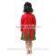 Girls Christmas Dresses Red and Green Long Sleeve Santa Baby Girls Dress