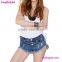 No MOQ Ladies Sexy Puch Up Blue Jeans Panty