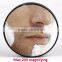 Single side small round 20x magnifying fogless shower mirror