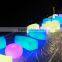 Commercial led circled glowing light chair led Furniture led table led chair General Use and No Folded Led Chair