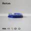 Screw blue metal cap with ruber stoper for glass jar mason jar