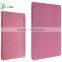 Factory price three folding leather case for apple ipad air 2 case for ipad 6
