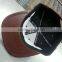 custom leather flat brim stapback cap wholesale