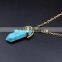 Handmade natural white lucky crystal stones pendant jewelry wholesale