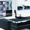 L/s Shaped High Gloss Black Office Desk