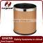 Hot sale cheap faux leather metal can