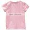 2016 high quality ODM 100% cotton children T-Shirt with pink bunny pattern for 18 months to 6 years old baby kids