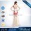 Semi-sweetheart Mermaid Champagne Backless Lace Fashion Mature Women Cocktail Dress