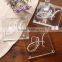 Square glass coaster clear beer glass coaster