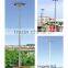 LED high mast light Led street light with Q235 galvanized steel poles