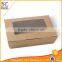 Custom brown kraft paper cardboard gift box with window                        
                                                Quality Choice