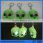 2016 new year gift silicone led blank keyrings wholesale