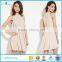 2016 Fashion Contemporary Eyelash Lace Casual Dress For Girls