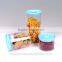 airtight glass jar with plastic lid