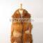 Elegant fox fur vest fur gilet waistcoat kurta for sexy lady