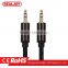 Wholesale high quality 3.5mm coaxial zinc alloy for smartphone male to male audio video av cable